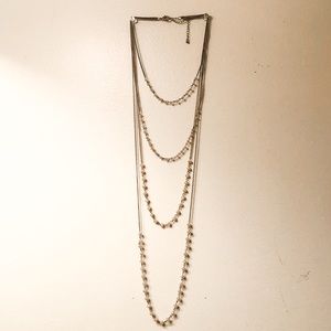 Four tiered necklace